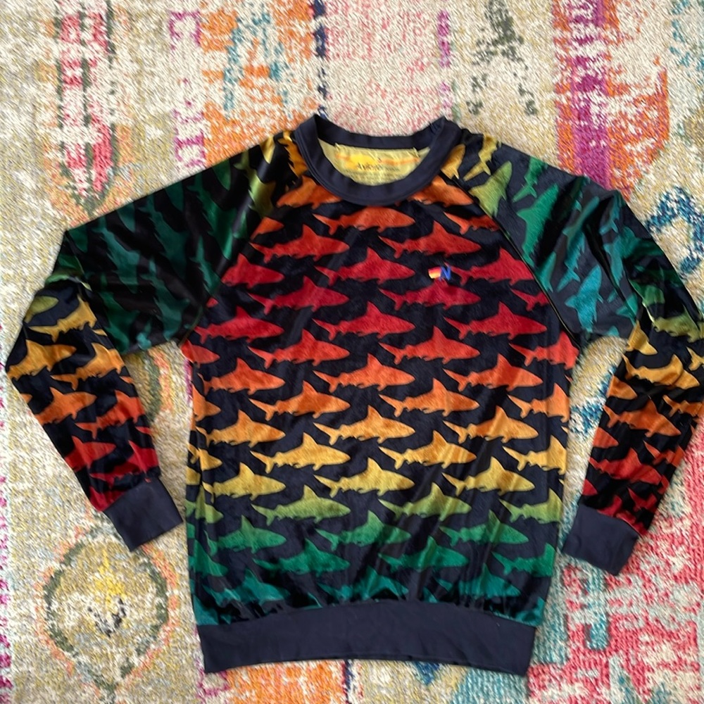 Aviator Nation size small velvet shark sweatshirt.